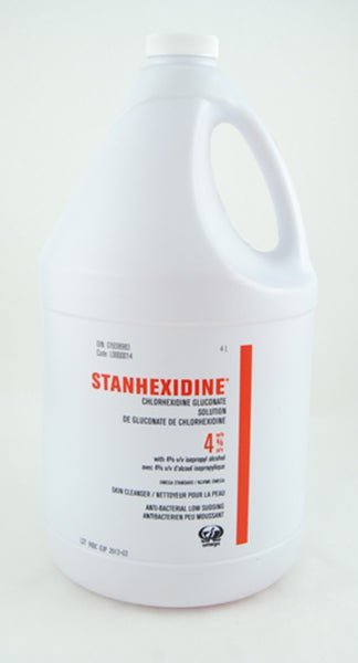 Stanhexadine 4% Anti - Bacterial Skin Cleanser 4L Jug - Pets Drug Mart