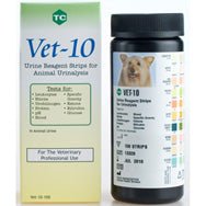 Teco Vet - 10 Urine Reagent Strips 100 Count - Pets Drug Mart