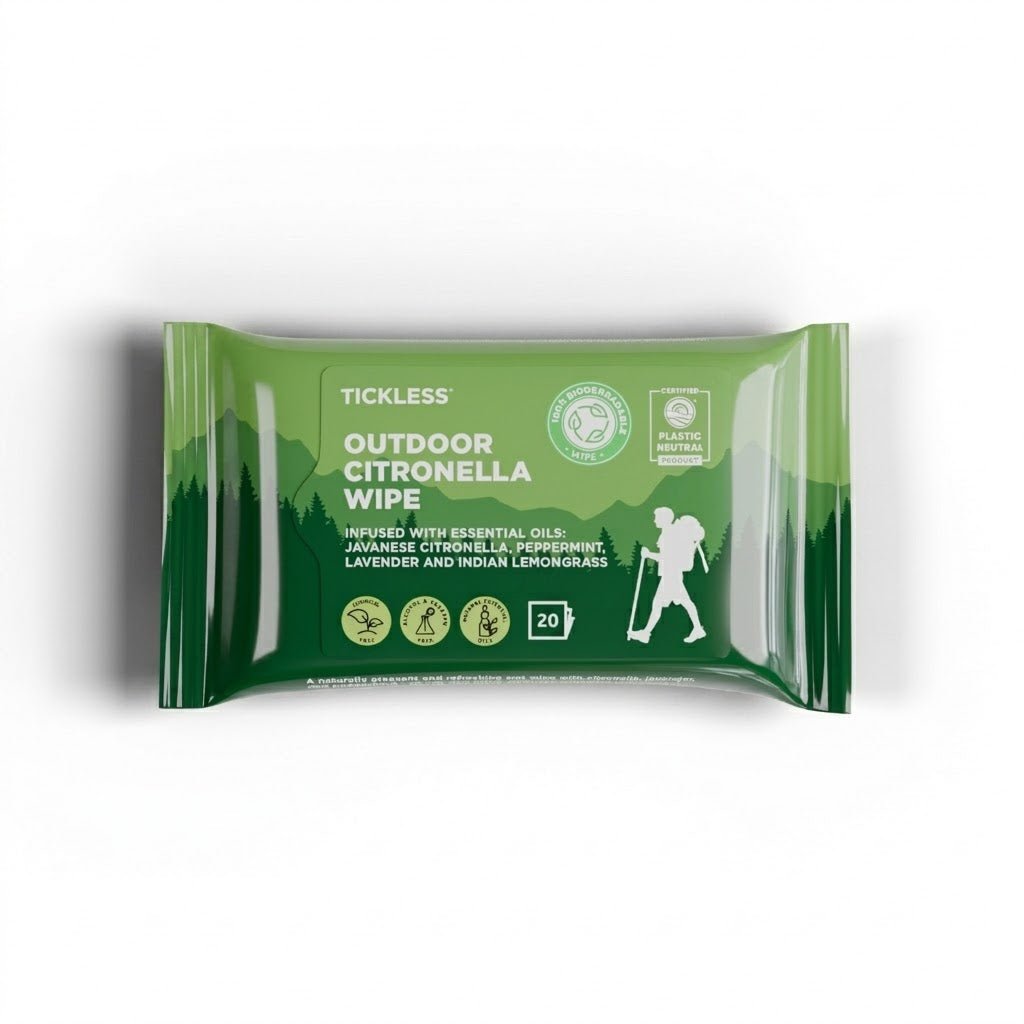 Tickless Human Outdoor Citronella Wipes - Pets Drug Mart