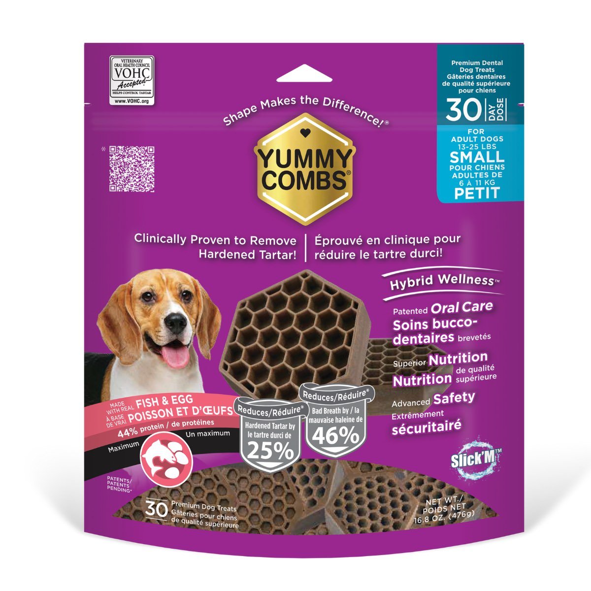 Yummy Combs Fish & Egg Flavoured Flossing Dental Treats - Pets Drug Mart