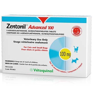 Zentonil Advanced 100 Chewable Tablets For Cats and Dogs Over 2.5 Kg 30 Count - Pets Drug Mart